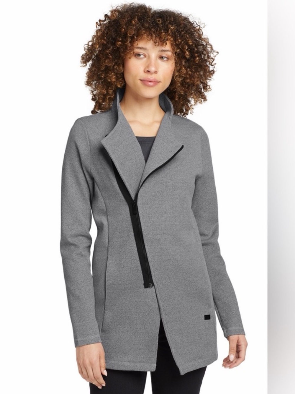 OGIO Petrol Gray Asymmetrical Quarter Zip Jacket